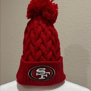 NFL SF 49ers Red Knit Beanie